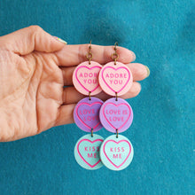 Load image into Gallery viewer, Sweetie Heart Statement Earrings
