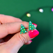 Load image into Gallery viewer, Christmas Tree Stud Earrings
