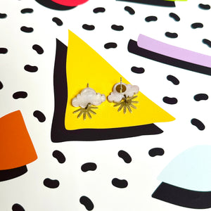 Sunshine Dangle Stud Earrings