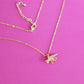 Triceratops Dinosaur Gold Necklace