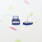 Typewriter Stud Earrings