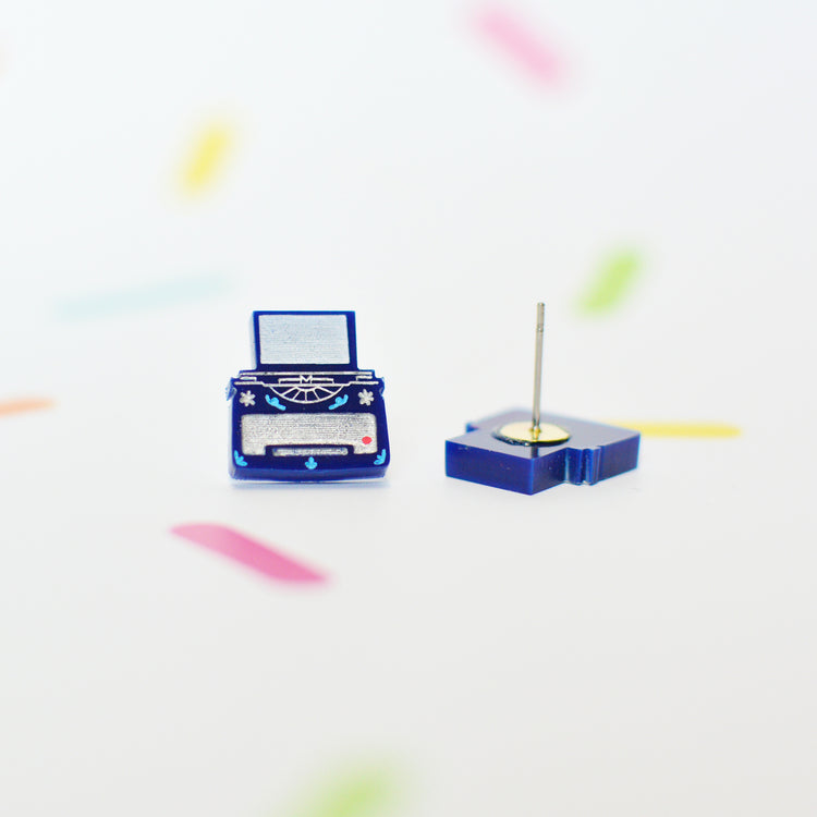 Typewriter Stud Earrings