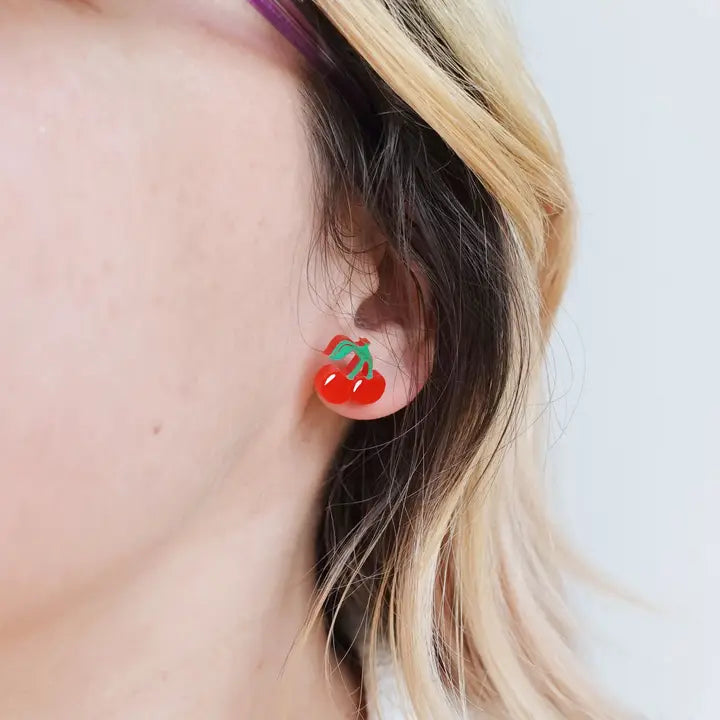 Cherry Stud Earrings