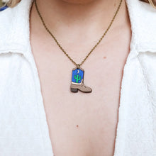 Load image into Gallery viewer, Cowboy Boot Mini Necklace
