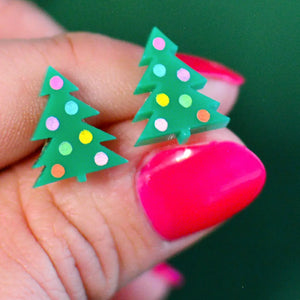 Christmas Tree Stud Earrings