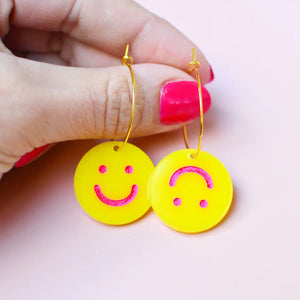 Emoji Hoop Earrings