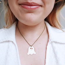 Load image into Gallery viewer, Halloween Ghost Mini Necklace
