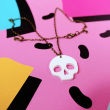 Load image into Gallery viewer, Halloween Skull Mini Necklace
