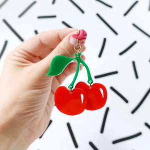 Cherry Statement Earrings