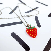 Load image into Gallery viewer, Strawberry Mini Necklace

