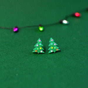 Christmas Tree Stud Earrings