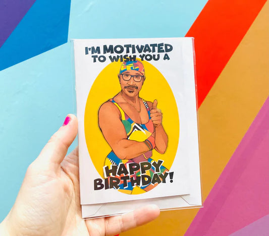 Mr Motivator Birthday Card