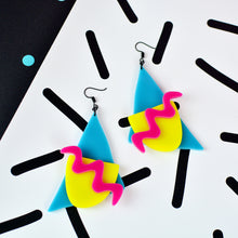 Load image into Gallery viewer, Memphis 80s Style Statement Earrings

