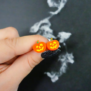 Pumpkin Halloween Stud Earrings