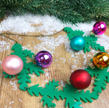Load image into Gallery viewer, Christmas Tree Branch Necklace with REAL Baubles
