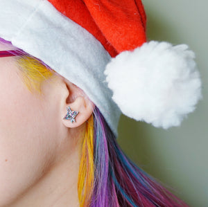 Sparkle Glitter Stud Earrings - Zero Waste