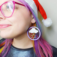 Load image into Gallery viewer, Snowflake Weather Statement Earrings
