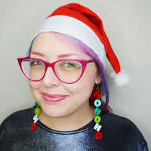 Load image into Gallery viewer, Ho Ho Ho Christmas Statement Earrings
