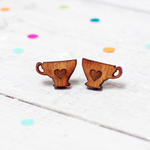 Mini Tea Lover Earrings | Tea Cup Earrings | Tea Jewellery - Onetenzeroseven - 1