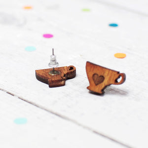 Mini Tea Lover Earrings | Tea Cup Earrings | Tea Jewellery - Onetenzeroseven - 2