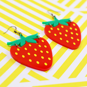 Strawberry Statement Earrings