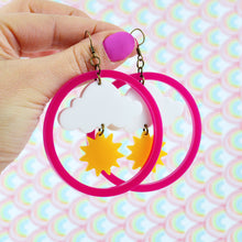 Load image into Gallery viewer, Sunshine Weather Statement Earrings
