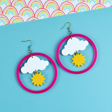 Load image into Gallery viewer, Sunshine Weather Statement Earrings

