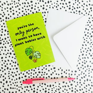 Plant Babies Greetings Card